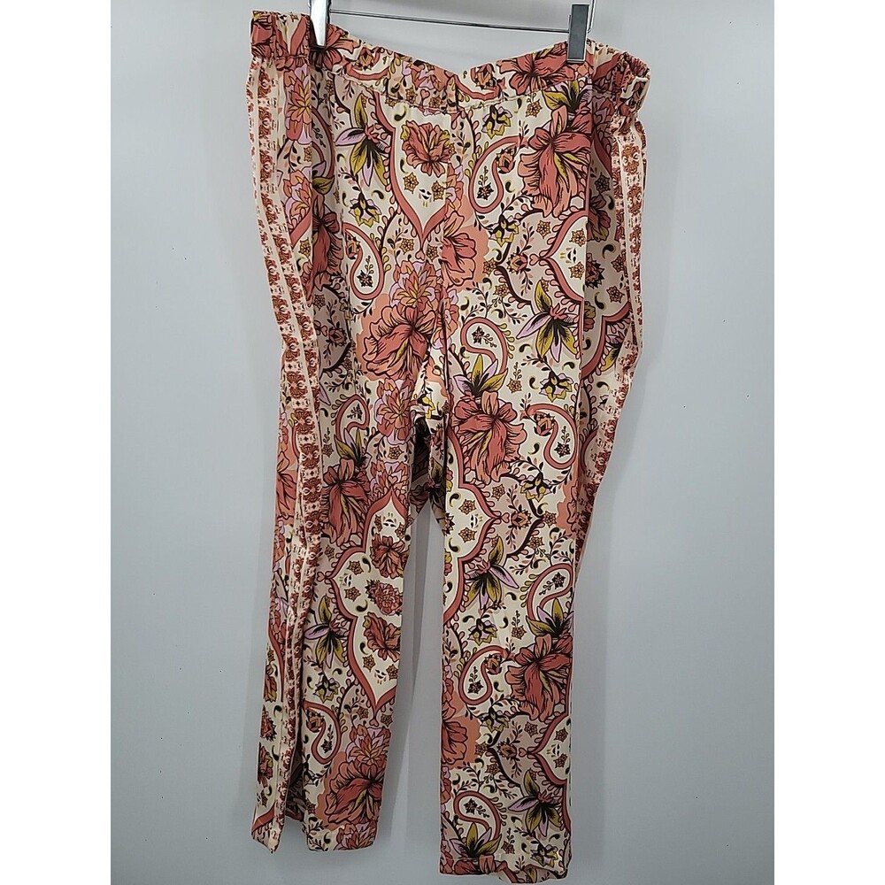 New JM Collection Wide Leg Pants Sz 3x Comfy Office Vacation Resort Beachy Boho